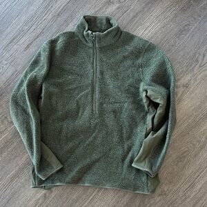 lululemon athletica Green Zip Up Sweater